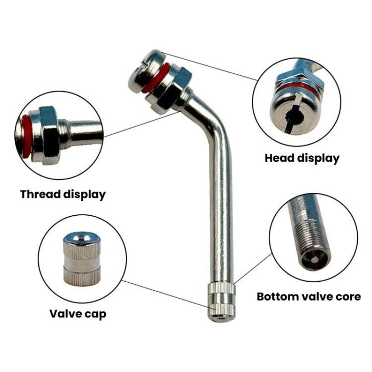 Valvola dritta per pneumatici da autobus, valvola per pneumatici tubeless, TR545D