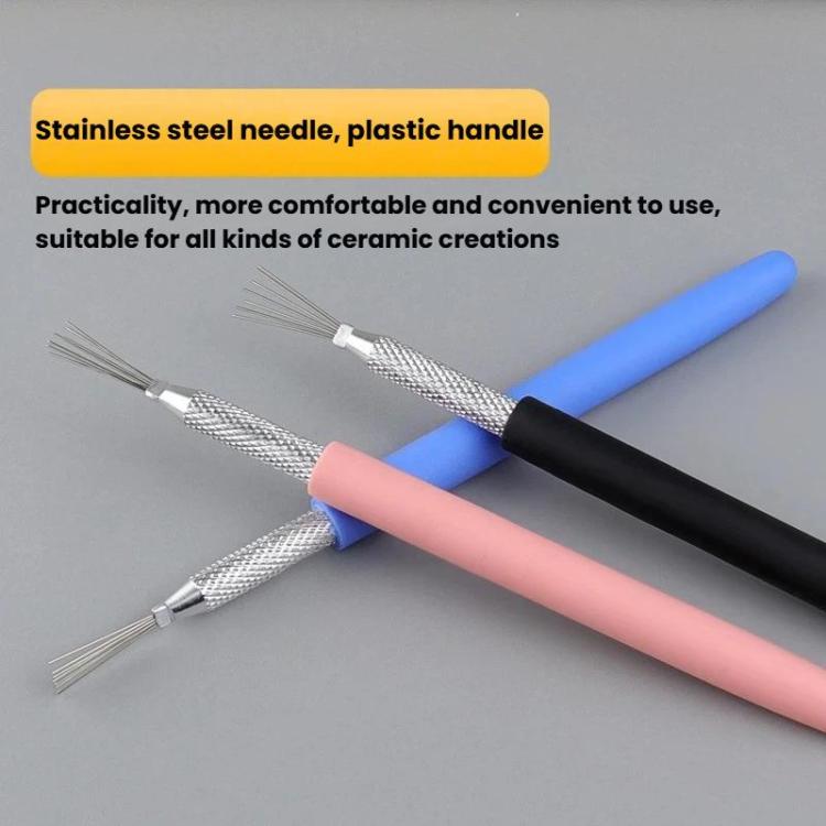 3 pezzi di strumenti per modellare e scolpire l'argilla morbida, pennello per texture di argilla, ausili per il fai da te, 3pcs Texture Brush
