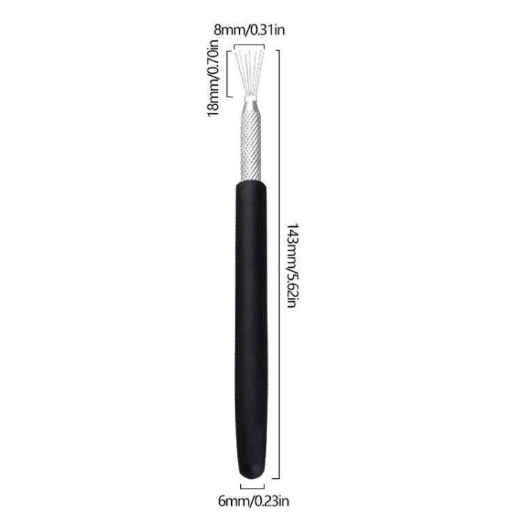 3 pezzi di strumenti per modellare e scolpire l'argilla morbida, pennello per texture di argilla, ausili per il fai da te, 3pcs Texture Brush