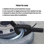 Smontagomme portatile per pneumatici, strumento per il montaggio e lo smontaggio degli pneumatici., Portable Tire Bead Breaker