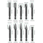 Lima rotante a doppia scanalatura in acciaio legato per lavorazione del legno, intaglio, alesatura e scanalatura, testa di rettifica, AXE1020, DX1009, EX1016, FX1020, GC1020, HX1025, LX1025, MX1020, NX1010, CX1020