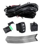 Kit di cablaggio per interruttore indicatori di direzione UTV con relè automobilistico impermeabile da 12 V, Headlight Model With Rock Light Wiring Harness, Bar Light Model With Flagpole Light Wiring Harness                                             ...