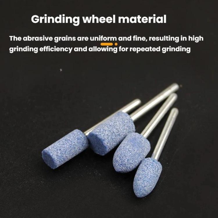 Set da 10 pezzi di testine abrasive con gambo da 3 mm in selce per levigatura e lucidatura., 10pcs /Set Pink, 10pcs /Set Blue
