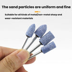 Set da 10 pezzi di testine abrasive con gambo da 3 mm in selce per levigatura e lucidatura., 10pcs /Set Pink, 10pcs /Set Blue