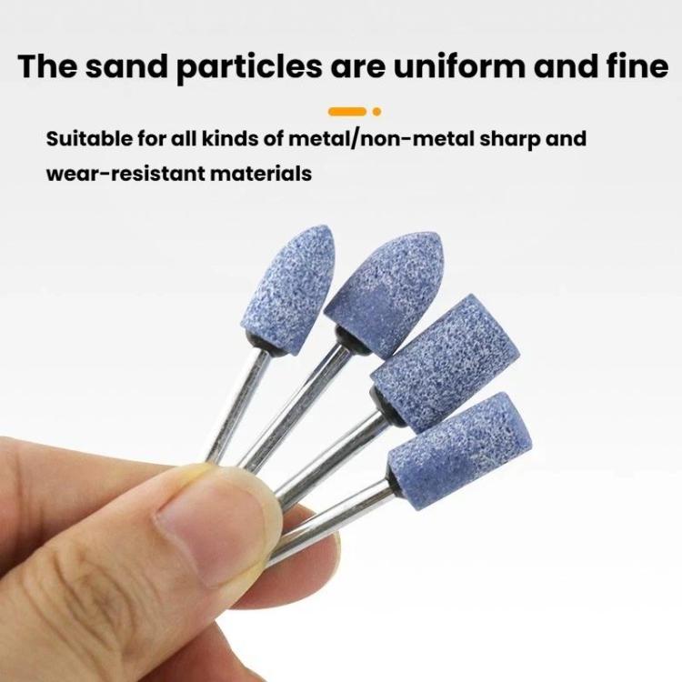 Set da 10 pezzi di testine abrasive con gambo da 3 mm in selce per levigatura e lucidatura., 10pcs /Set Pink, 10pcs /Set Blue