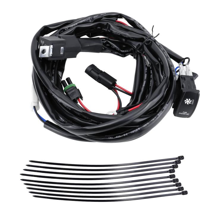 Kit interruttore cablaggio ventola raffreddamento per UTV 12-24V