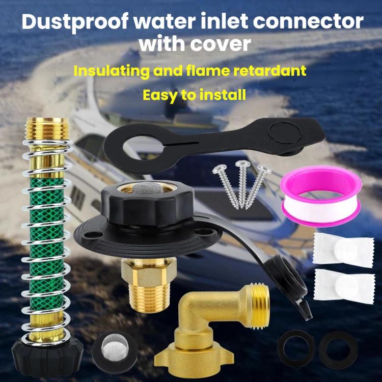 Kit di montaggio per valvola di ritegno di ingresso acqua in ottone senza piombo per applicazioni automobilistiche