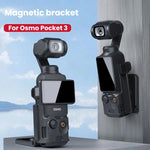 Supporto magnetico con base regolabile a 180 gradi per DJI Osmo Pocket 3, ideale per vlogging stabile.