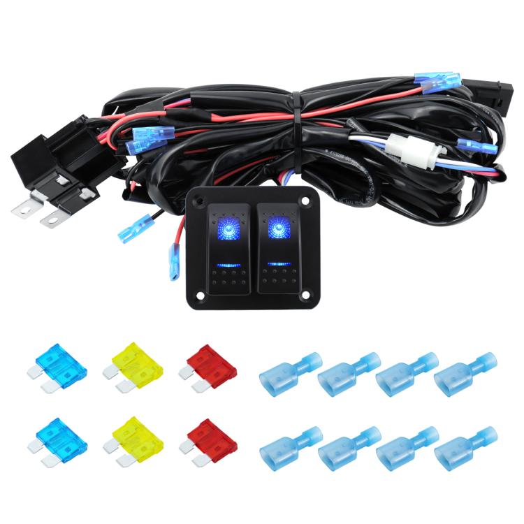 Kit cablaggio per striscia LED 12V con interruttore e fusibile