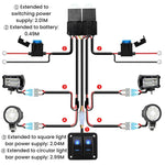 Kit di cablaggio per striscia LED con interruttore di alimentazione a 12V e fusibile, 2-key, 3-key, 4-key, 5-key