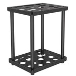 Scaffale porta attrezzi in metallo verniciato a polvere, stile rustico, per zappa, scopa e pala., Double Layer