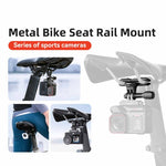 Supporto universale aMaginsn per action camera da montare su binario per sella bici. Morsetto per sella bici.