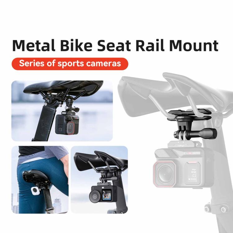 Supporto universale aMaginsn per action camera da montare su binario per sella bici. Morsetto per sella bici.