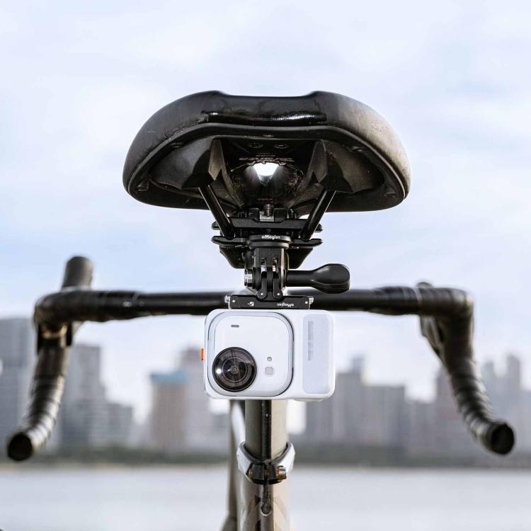 Supporto universale aMaginsn per action camera da montare su binario per sella bici. Morsetto per sella bici.