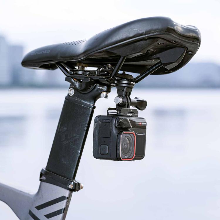 Supporto universale aMaginsn per action camera da montare su binario per sella bici. Morsetto per sella bici.