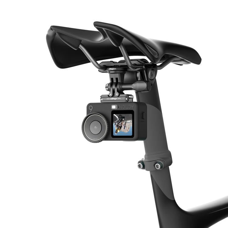 Supporto universale aMaginsn per action camera da montare su binario per sella bici. Morsetto per sella bici.