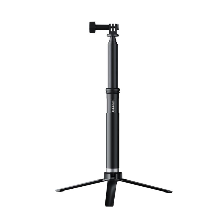 Telesin - Asta per selfie da 0,9 m, monopiede e treppiede compatibile con action camera e smartphone., Aluminum Alloy Tripod, Plastic Tripod
