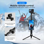 Telesin - Asta per selfie da 0,9 m, monopiede e treppiede compatibile con action camera e smartphone., Aluminum Alloy Tripod, Plastic Tripod