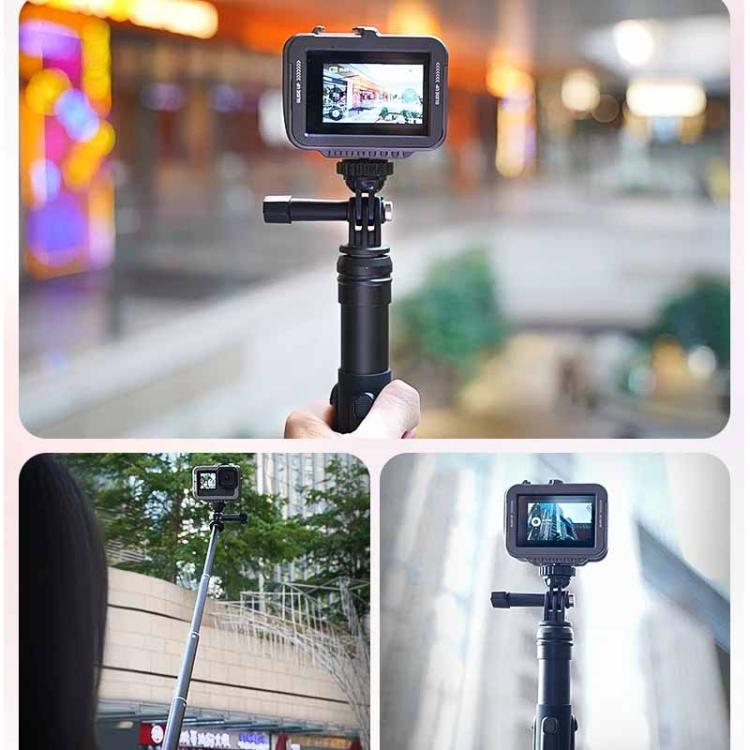 Telesin - Asta per selfie da 0,9 m, monopiede e treppiede compatibile con action camera e smartphone., Aluminum Alloy Tripod, Plastic Tripod