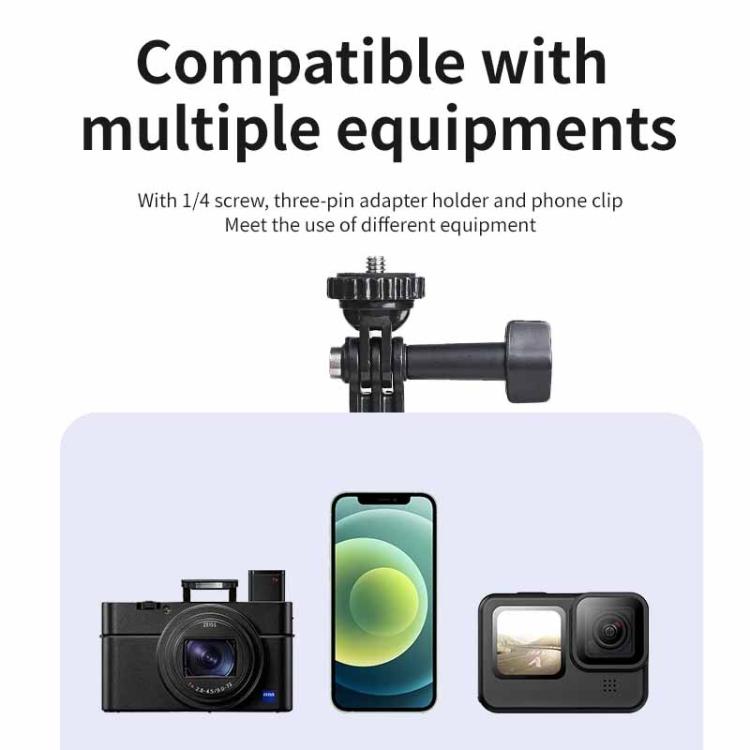 Telesin - Asta per selfie da 0,9 m, monopiede e treppiede compatibile con action camera e smartphone., Aluminum Alloy Tripod, Plastic Tripod