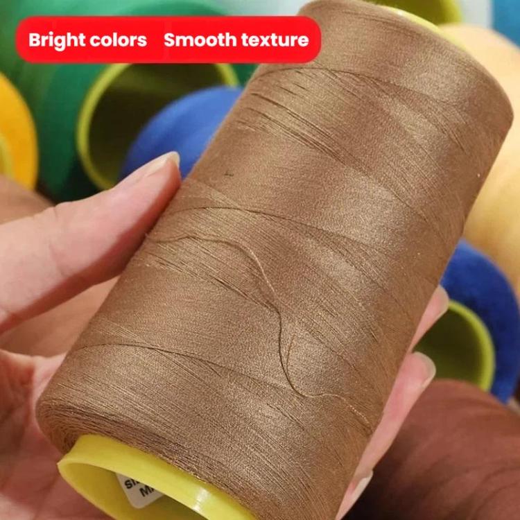 Filo da cucito per uso domestico, filo di poliestere fine per cucire abiti, Extra Large Volume White 701, Extra Large Volume Black 325, Medium Volume White 701, Medium Volume Black 325, Medium Volume Bleached 301, White 701, Brown 870, Black 325, Gray 366