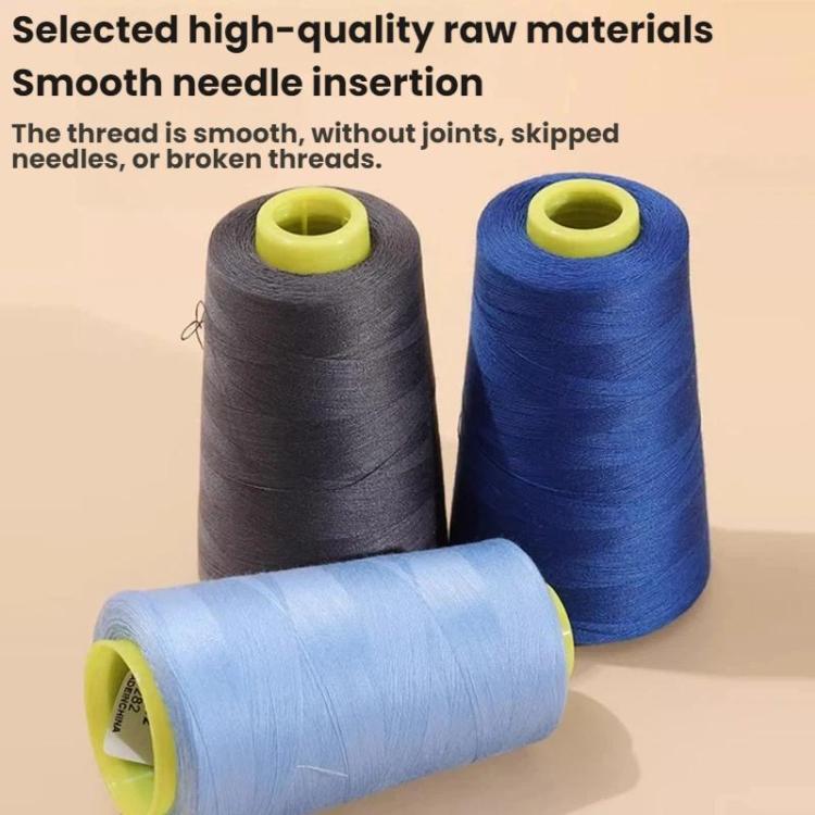 Filo da cucito per uso domestico, filo di poliestere fine per cucire abiti, Extra Large Volume White 701, Extra Large Volume Black 325, Medium Volume White 701, Medium Volume Black 325, Medium Volume Bleached 301, White 701, Brown 870, Black 325, Gray 366