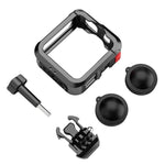 Kit gabbia protettiva in lega di alluminio per GoPro MAX2 con doppio attacco a slitta., Kit A, Kit B