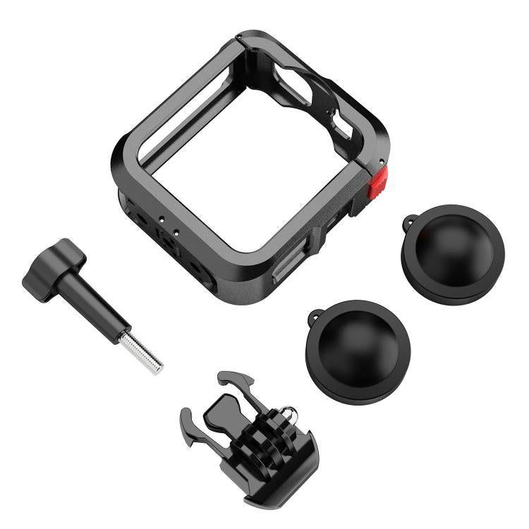 Kit gabbia protettiva in lega di alluminio per GoPro MAX2 con doppio attacco a slitta., Kit A, Kit B