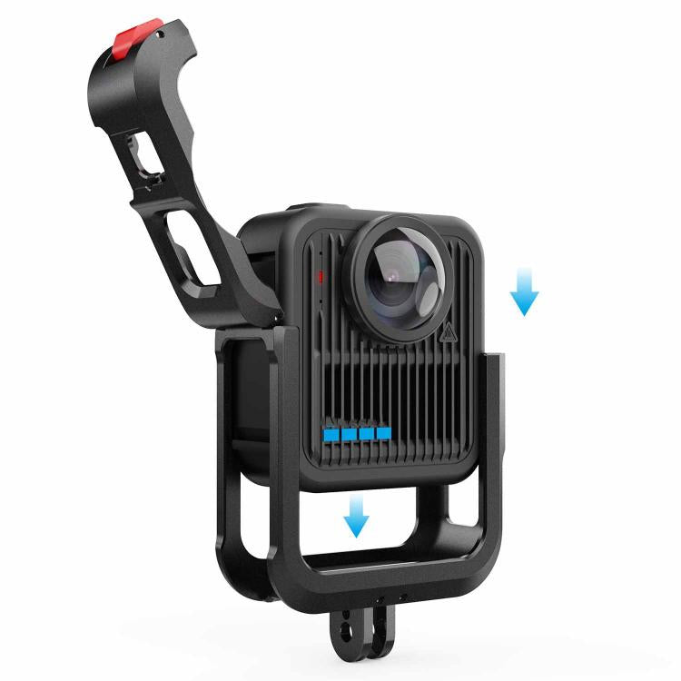 Kit gabbia protettiva in lega di alluminio per GoPro MAX2 con doppio attacco a slitta., Kit A, Kit B