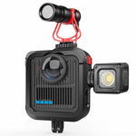 Kit gabbia protettiva in lega di alluminio per GoPro MAX2 con doppio attacco a slitta., Kit A, Kit B