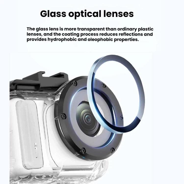 Per Insta360 GO Ultra, kit custodia impermeabile fino a 60 m con doppio attacco a slitta.