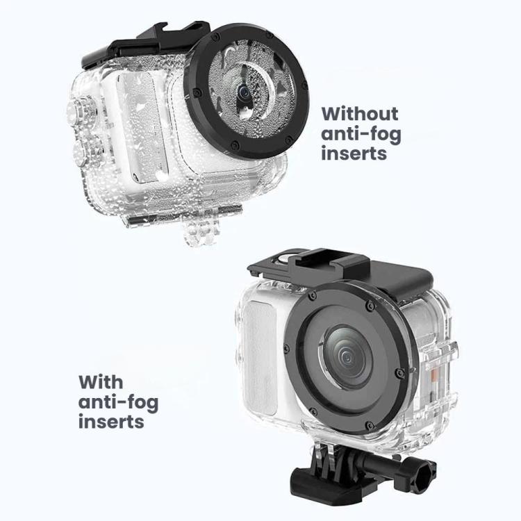 Per Insta360 GO Ultra, kit custodia impermeabile fino a 60 m con doppio attacco a slitta.