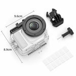 Per Insta360 GO Ultra, kit custodia impermeabile fino a 60 m con doppio attacco a slitta.