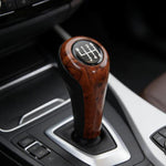 FCXN-A11 Pomello del cambio con finitura effetto legno per auto BMW, accessori per la leva del cambio, 5 Speed, 6 Speed