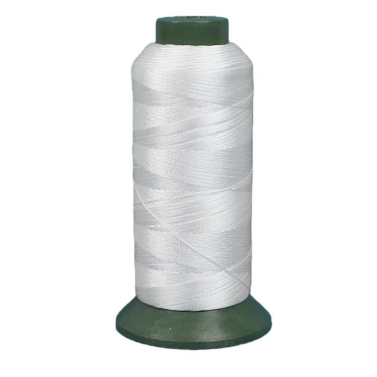 Filo da cucito in nylon resistente per uso domestico, 150D3 White, 150D3 Black, 210D3 White, 210D3 Black, 300D3 White, 300D3 Black, 420D3 White, 420D3 Black, 210D3 Navy, 210D3 Pink, 210D3 Red, 210D3 Gray, 420D3 Navy, 420D3 Yellow, 420D3 Gray