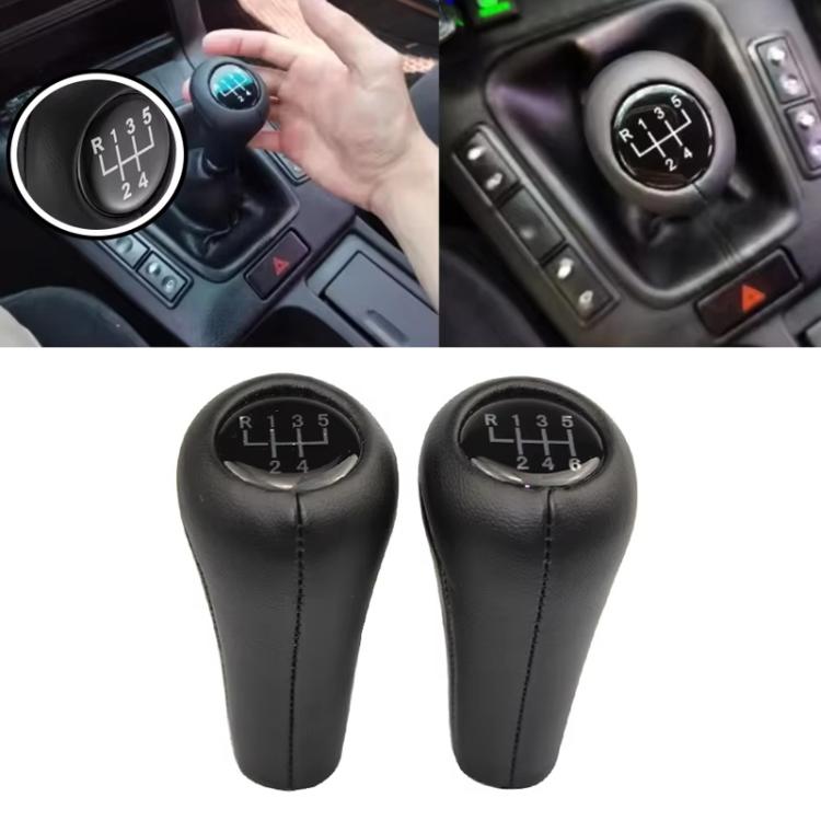 FCXN-A29 Pomello del cambio in pelle per auto BMW, 5 Speed, 6 Speed