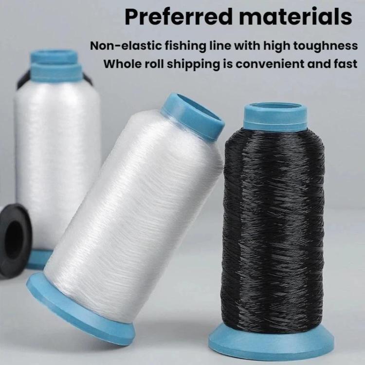 Cucito a mano con filo invisibile in nylon a filamento ultrafine, Transparent Small Roll 0.25mm, Black Small Roll 0.25mm, Transparent Large Roll 0.10mm, Black Large Roll 0.10mm, Transparent Large Roll 0.15mm, Black Large Roll 0.15mm                    ...
