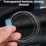 Cucito a mano con filo invisibile in nylon a filamento ultrafine, Transparent Small Roll 0.25mm, Black Small Roll 0.25mm, Transparent Large Roll 0.10mm, Black Large Roll 0.10mm, Transparent Large Roll 0.15mm, Black Large Roll 0.15mm                    ...