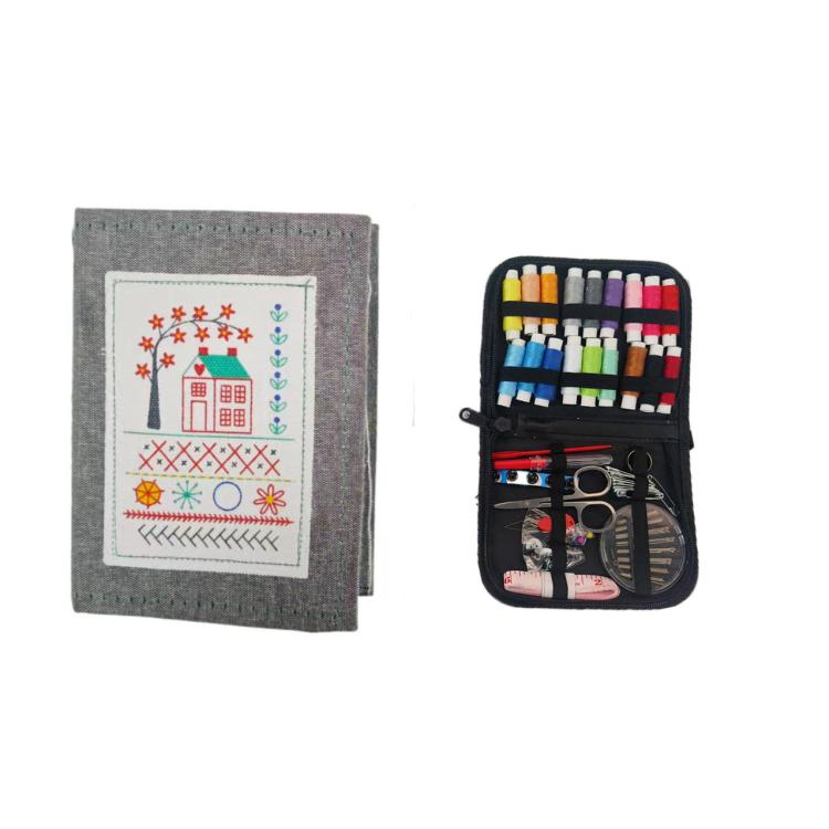 Libro di punti ricamo fai-da-te con 10 pagine per appassionati di cucito a mano e lavori artigianali con la biancheria., Only Book, Needle and Thread Combo, Sewing Kit