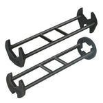 2 pezzi Chiave multifunzione per installazione rubinetto lavello tubo angolare valvola strumento di installazione riparazione rimozione, A Small+B Large