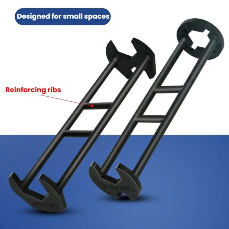 2 pezzi Chiave multifunzione per installazione rubinetto lavello tubo angolare valvola strumento di installazione riparazione rimozione, A Small+B Large