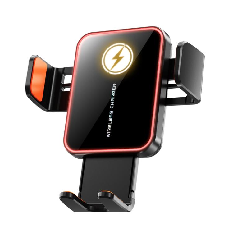 Supporto auto con caricabatterie wireless 15W e bloccaggio automa