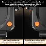 SD15 Supporto elettrico da 15 W per bocchetta dell'aria dell'auto con bloccaggio automatico, collegamento a 3 assi, caricabatterie wireless per telefono con luce ambientale, SD15