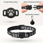 Collare di localizzazione per gatti con localizzatore GPS S10, Compatible with Apple Find My, Compatible with Google Find My, Dual System for iOS & Android