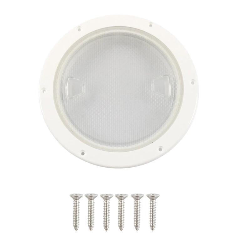 Telo di copertura rotondo trasparente in nylon per yacht/imbarcazioni, 4 inch, 6 inch, 8 inch, 4 inch With Screws, 6 inch With Screws, 8 inch With Screws