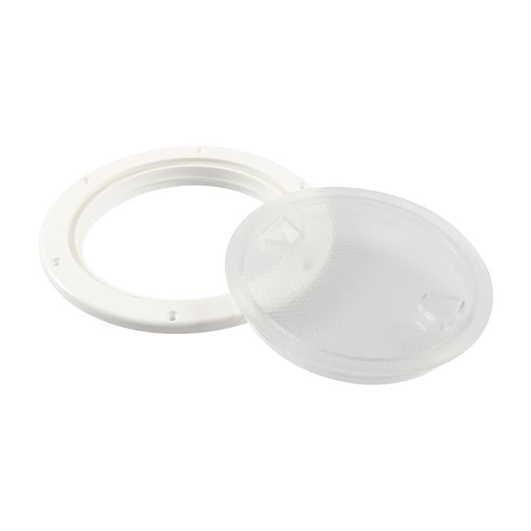 Telo di copertura rotondo trasparente in nylon per yacht/imbarcazioni, 4 inch, 6 inch, 8 inch, 4 inch With Screws, 6 inch With Screws, 8 inch With Screws