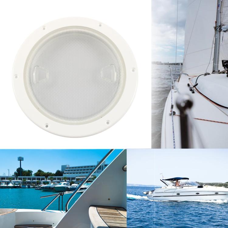 Telo di copertura rotondo trasparente in nylon per yacht/imbarcazioni, 4 inch, 6 inch, 8 inch, 4 inch With Screws, 6 inch With Screws, 8 inch With Screws