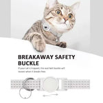 Collare di localizzazione per gatti con localizzatore GPS S10, Compatible with Apple Find My, Compatible with Google Find My, Dual System for iOS & Android