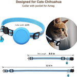 Supporto in silicone impermeabile per collare per gatti AirTag di seconda generazione / AirTag di prima generazione con fibbia di sicurezza a sgancio rapido e ciondolo a forma di pesce e campanellino.