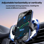 Supporto per telefono da auto M7 con fissaggio a gravità tramite bocchetta dell'aria e clip anticaduta., M7